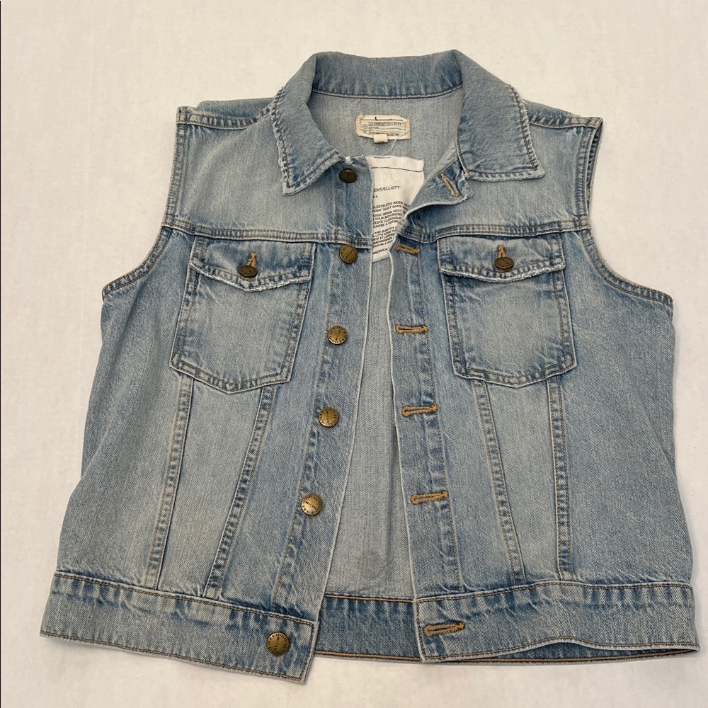 CURRENT/ ELLIOT THE SLEEVELESS RIDER JACKET SIZE 1= SMALL